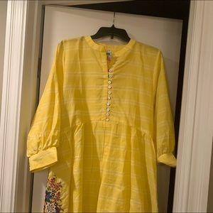 Embroidered cotton short kurta..